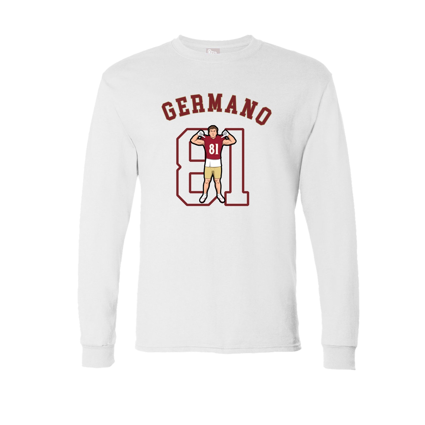 Long Sleeve Tee — Shirsey Arch in White