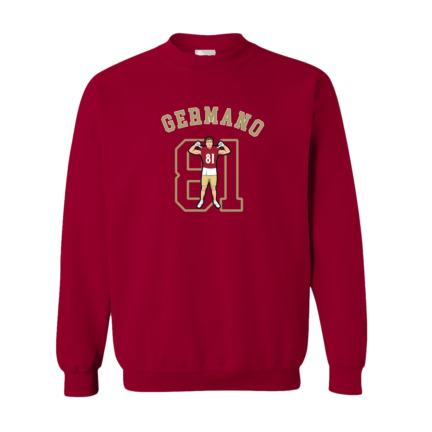 Fleece Crew — Shirsey Arch in Cardinal