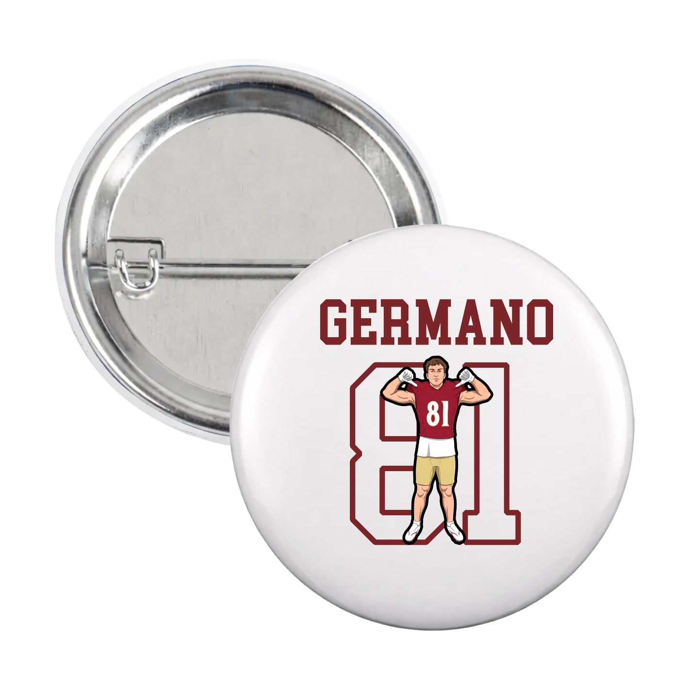 Game Day Button — Shirsey in White