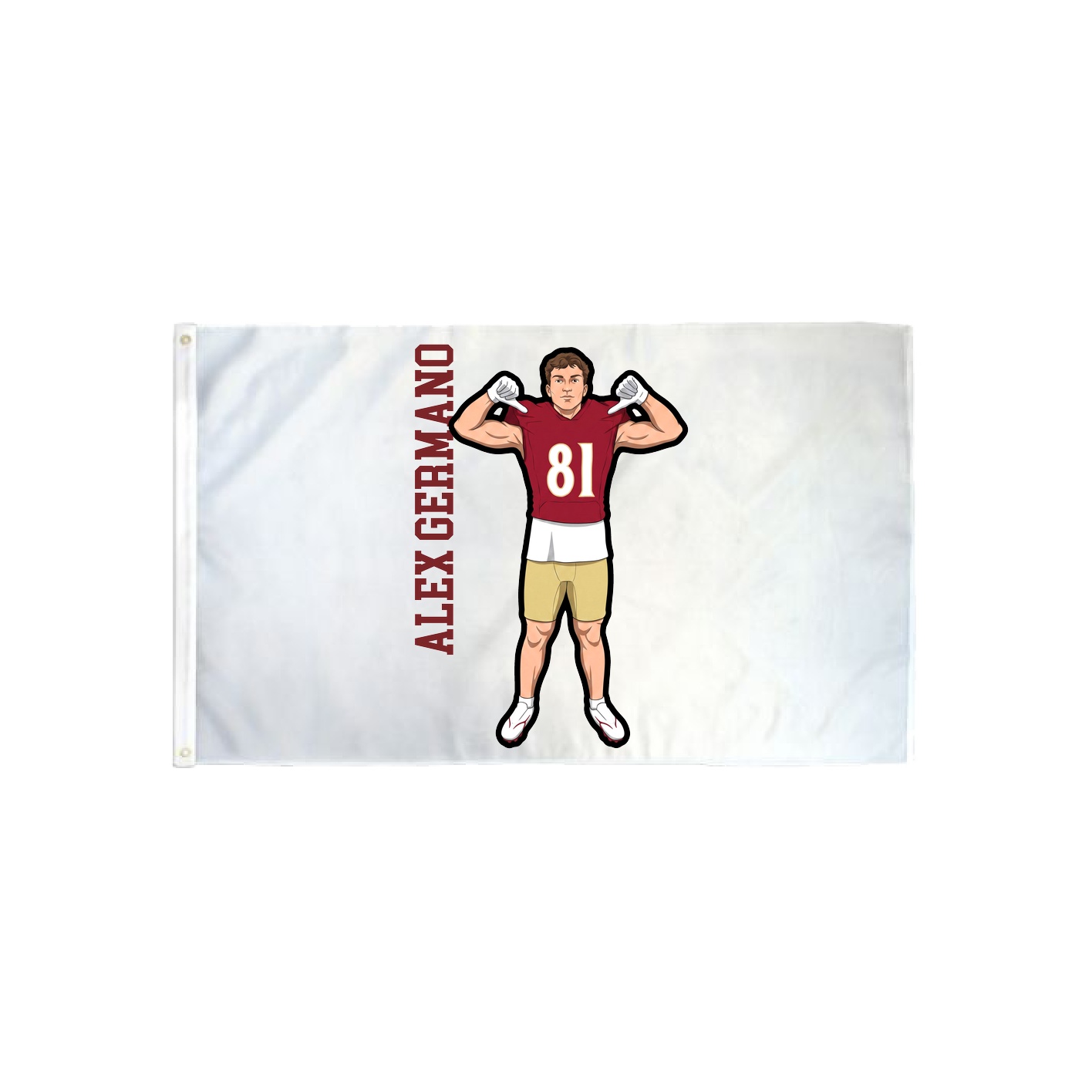 3x5 Flag — Name Vertical in Classic