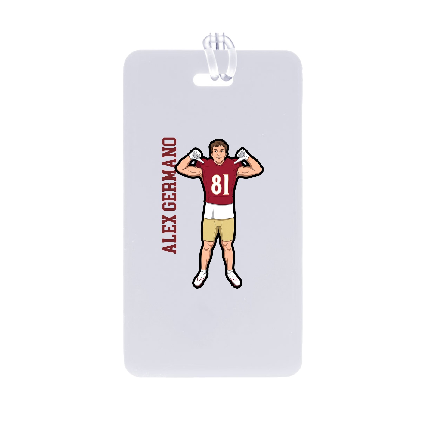 Bag Tag — Name Vertical in Classic