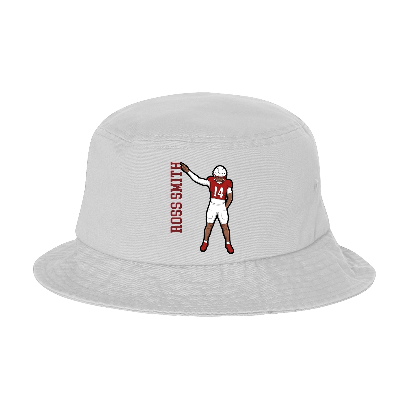 Bucket Cap — Name Vertical in White