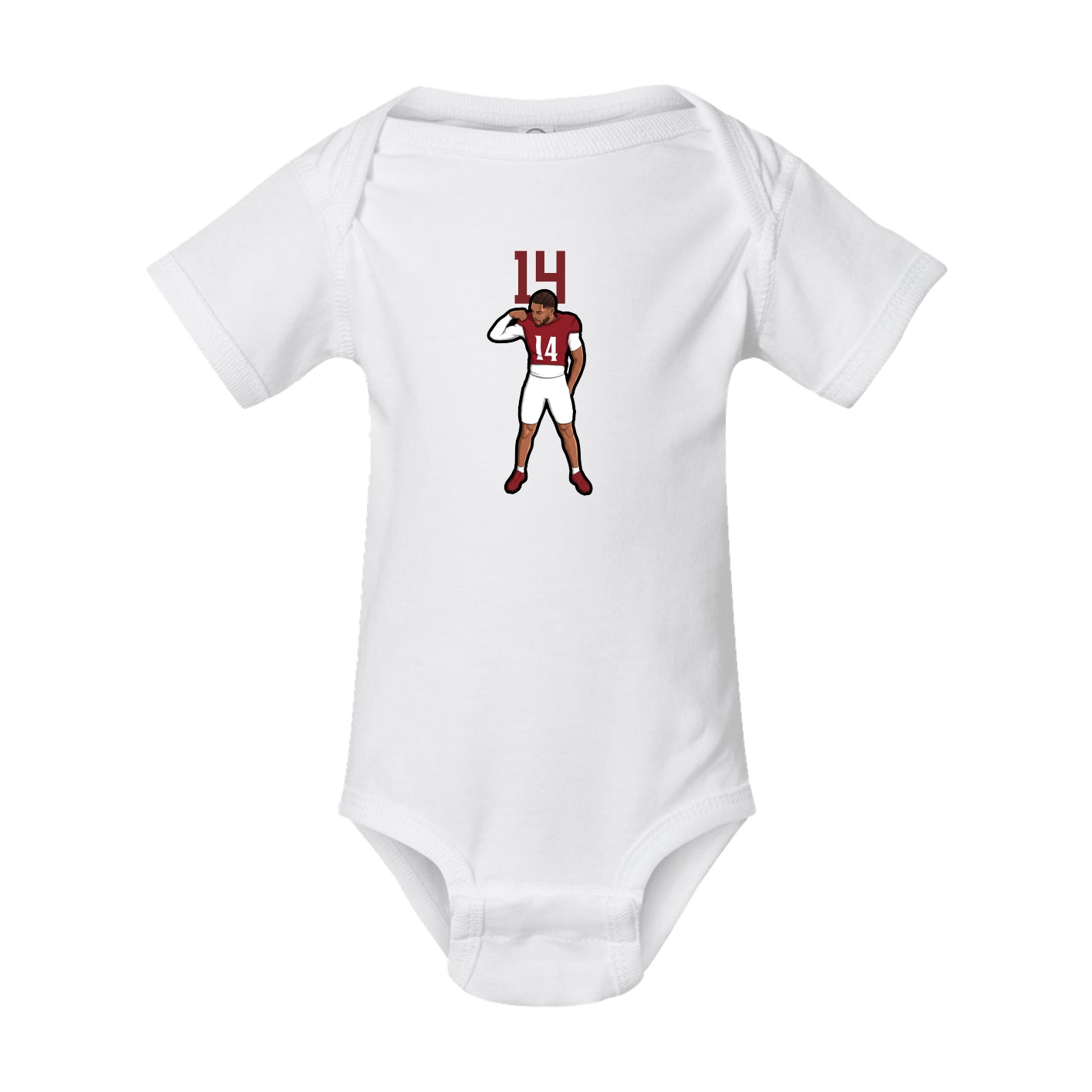 Baby Onesie — Number Top in White