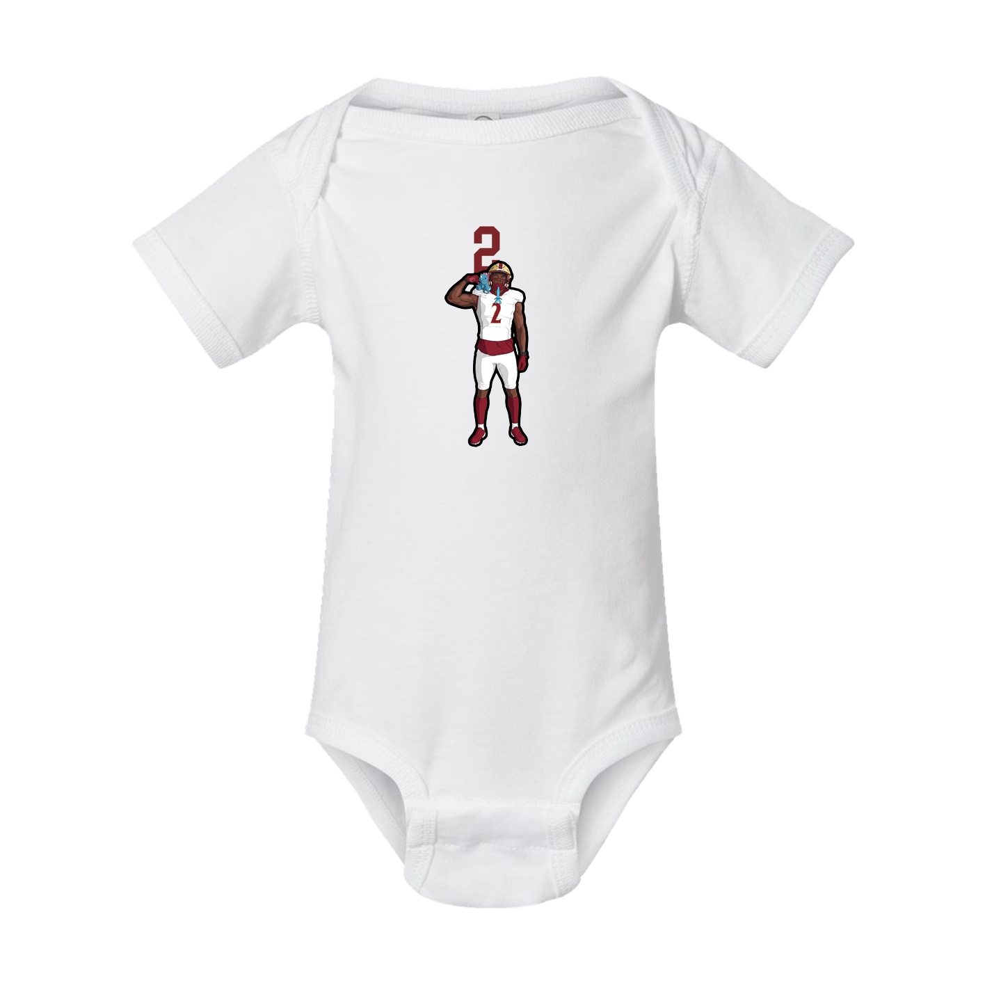 Baby Onesie — Number Top in White