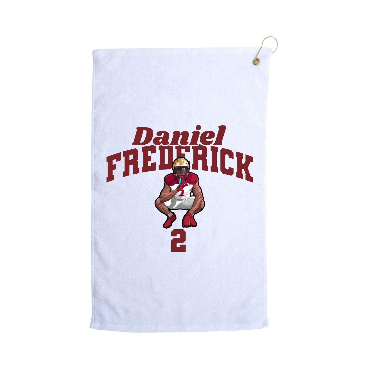 Golf Towel — Signature Arch in White