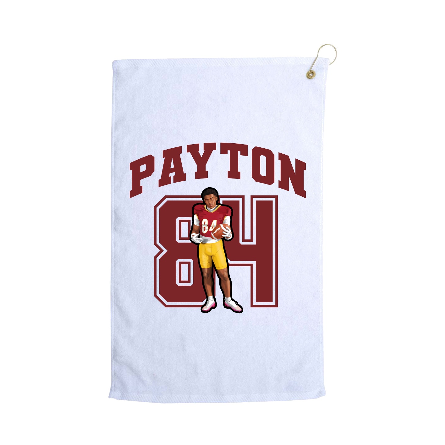 Golf Towel — Number in White