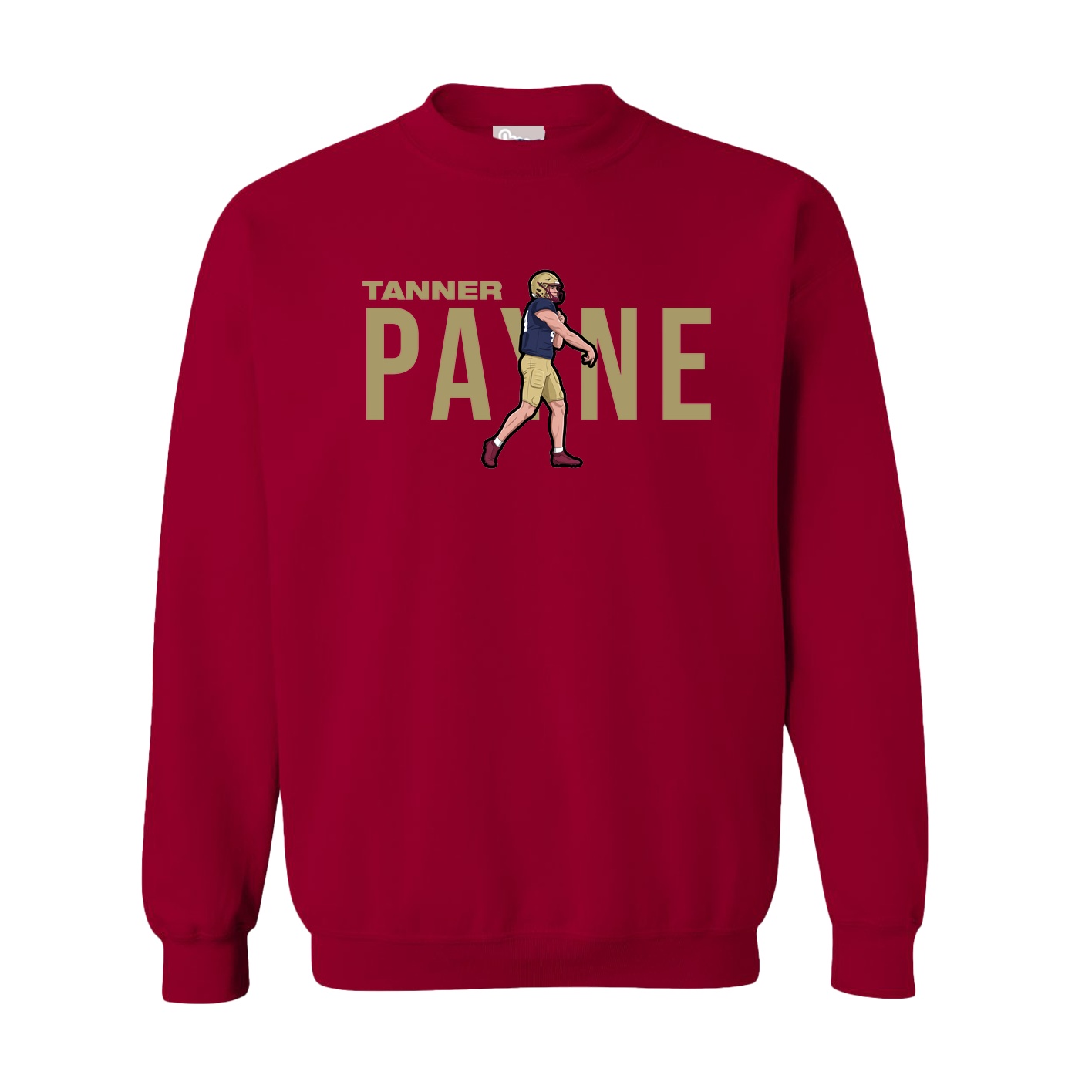 Fleece Crew — Player Name in Cardinal