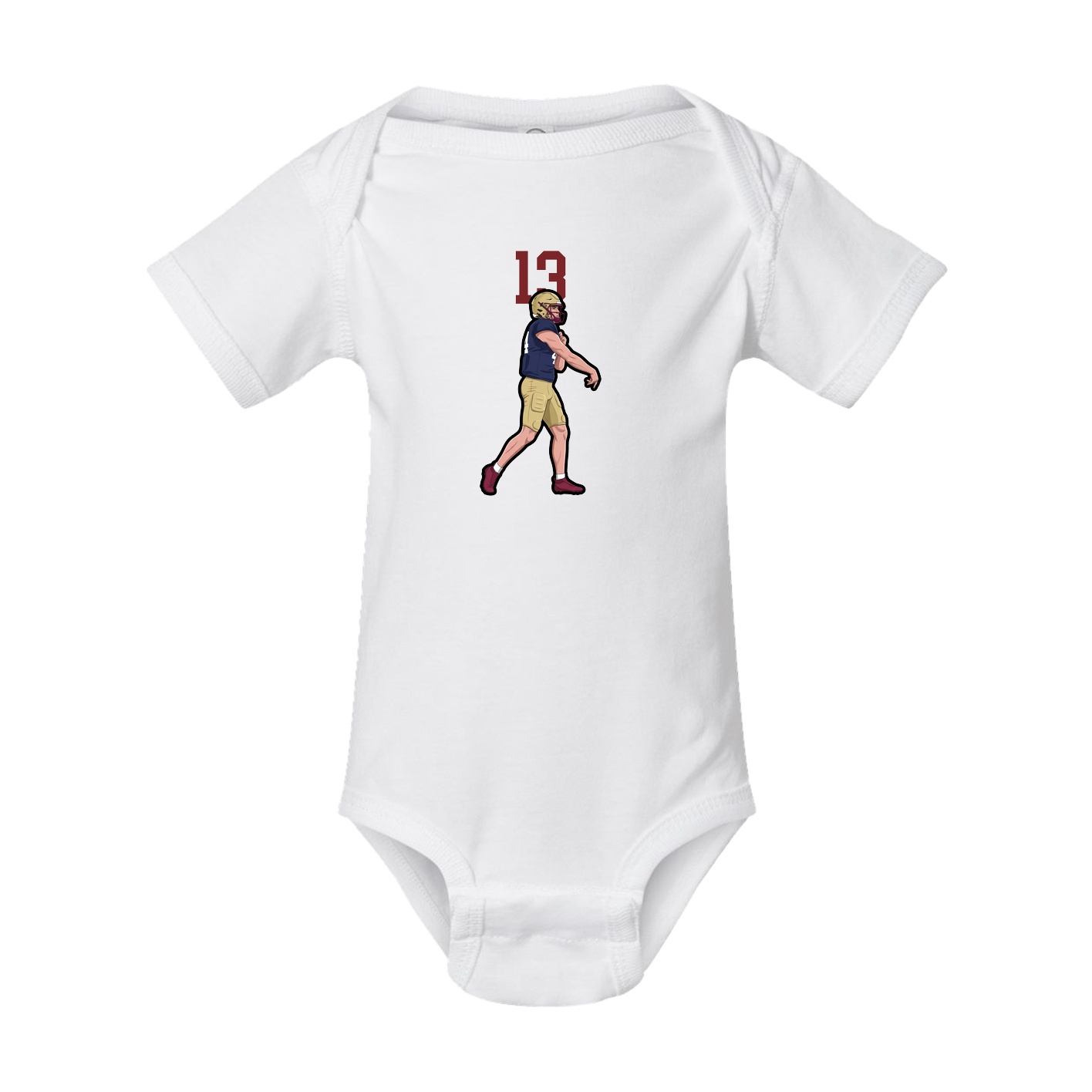 Baby Onesie — Number Top in White