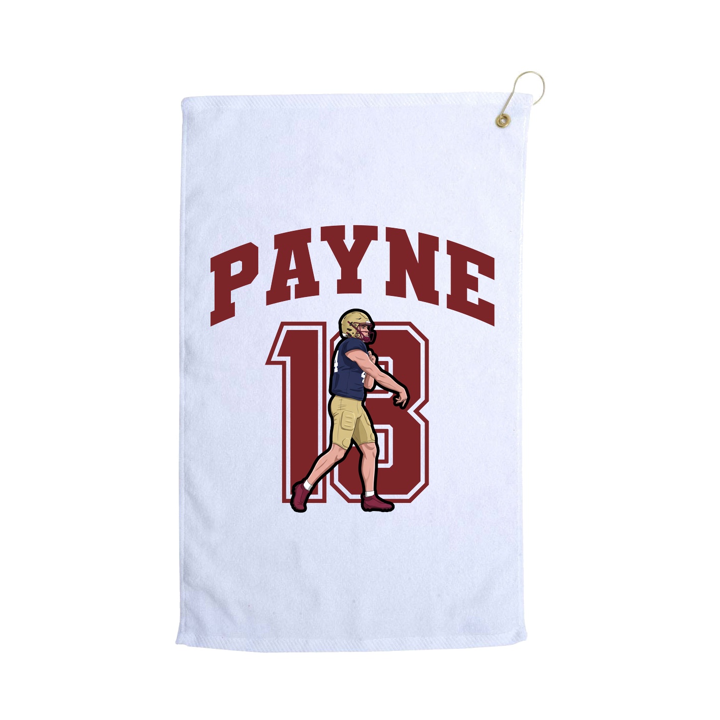 Golf Towel — Number in White