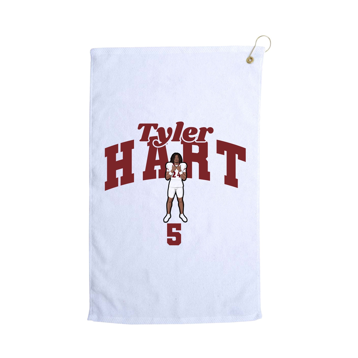 Golf Towel — Signature Arch in White