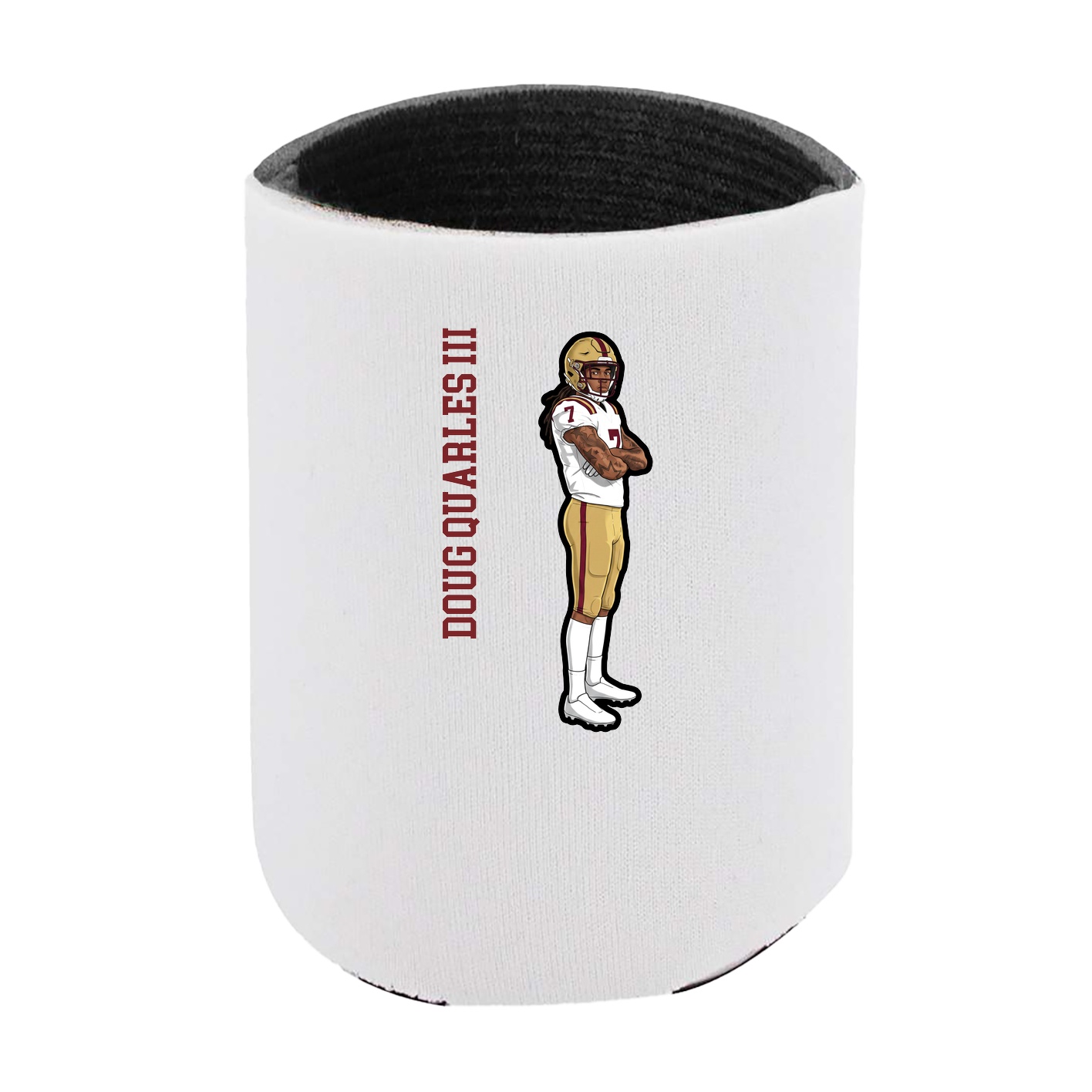 Can Holder — Name Vertical in White
