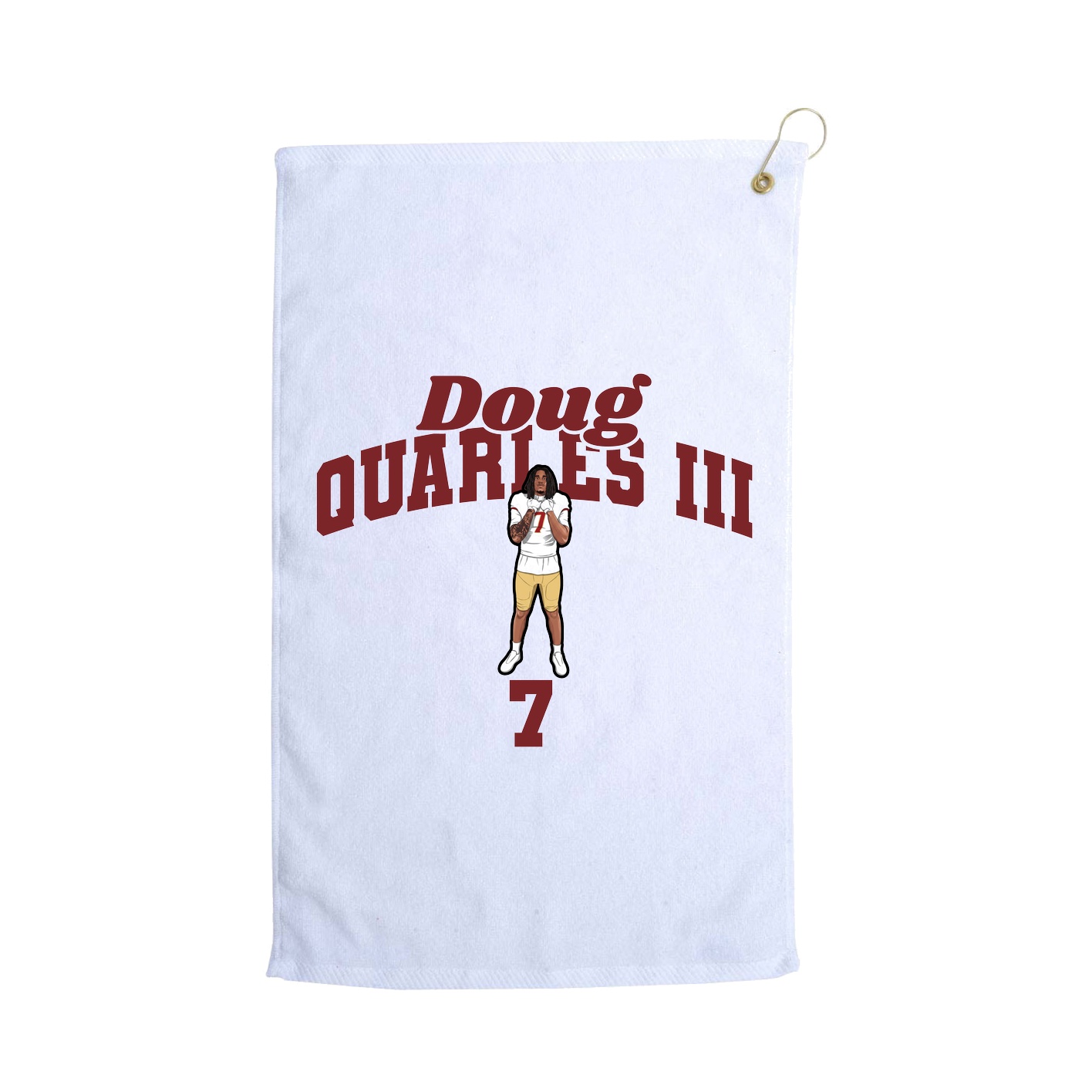 Golf Towel — Signature Arch in White
