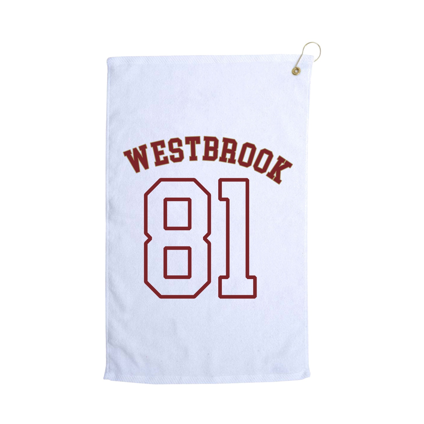 Golf Towel — Shirsey Arch in White