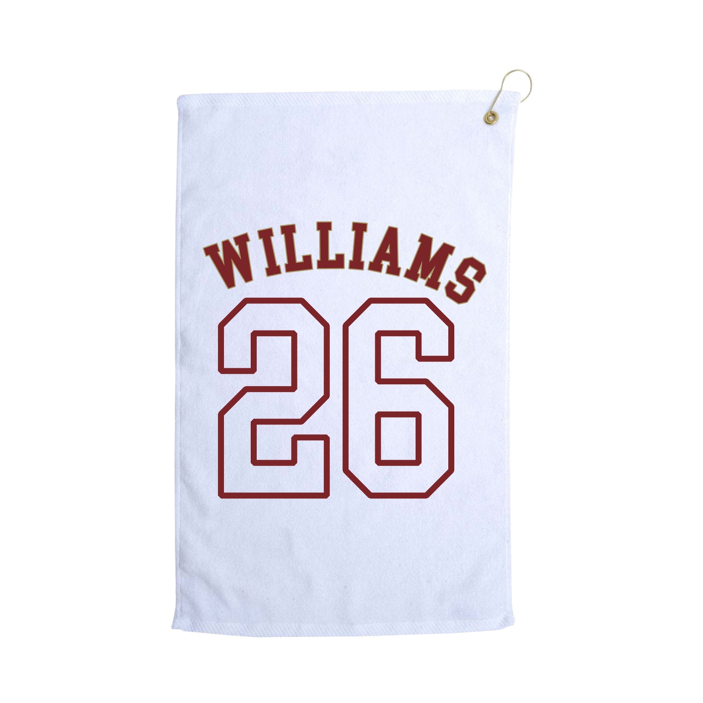 Golf Towel — Shirsey Arch in White