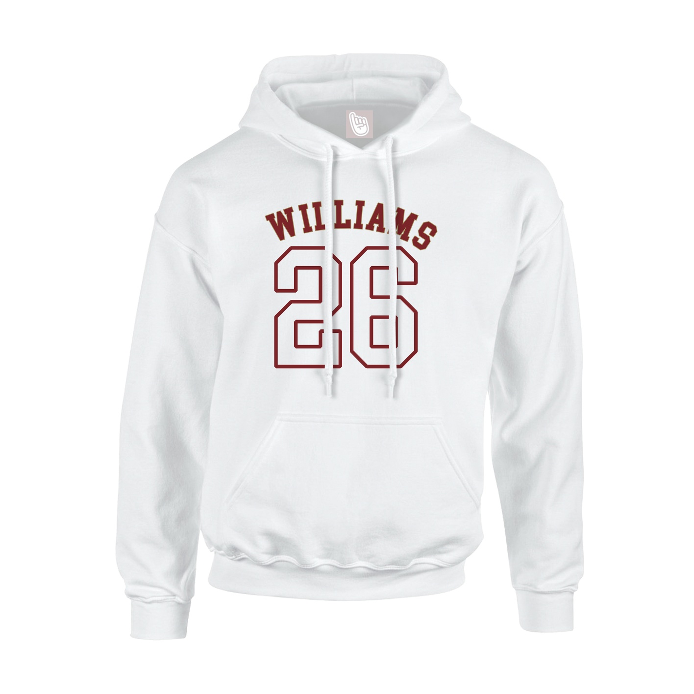Youth Hoodie — Shirsey Arch in White