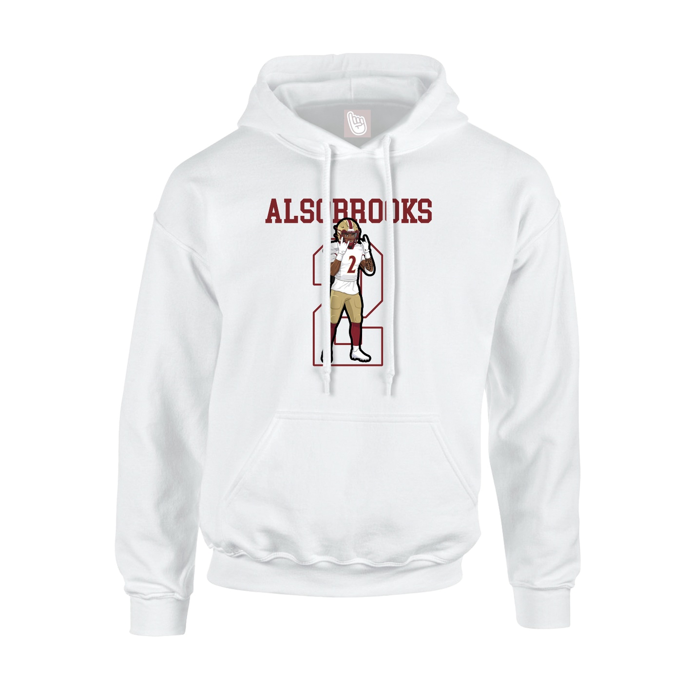 Hoodie — Shirsey in White