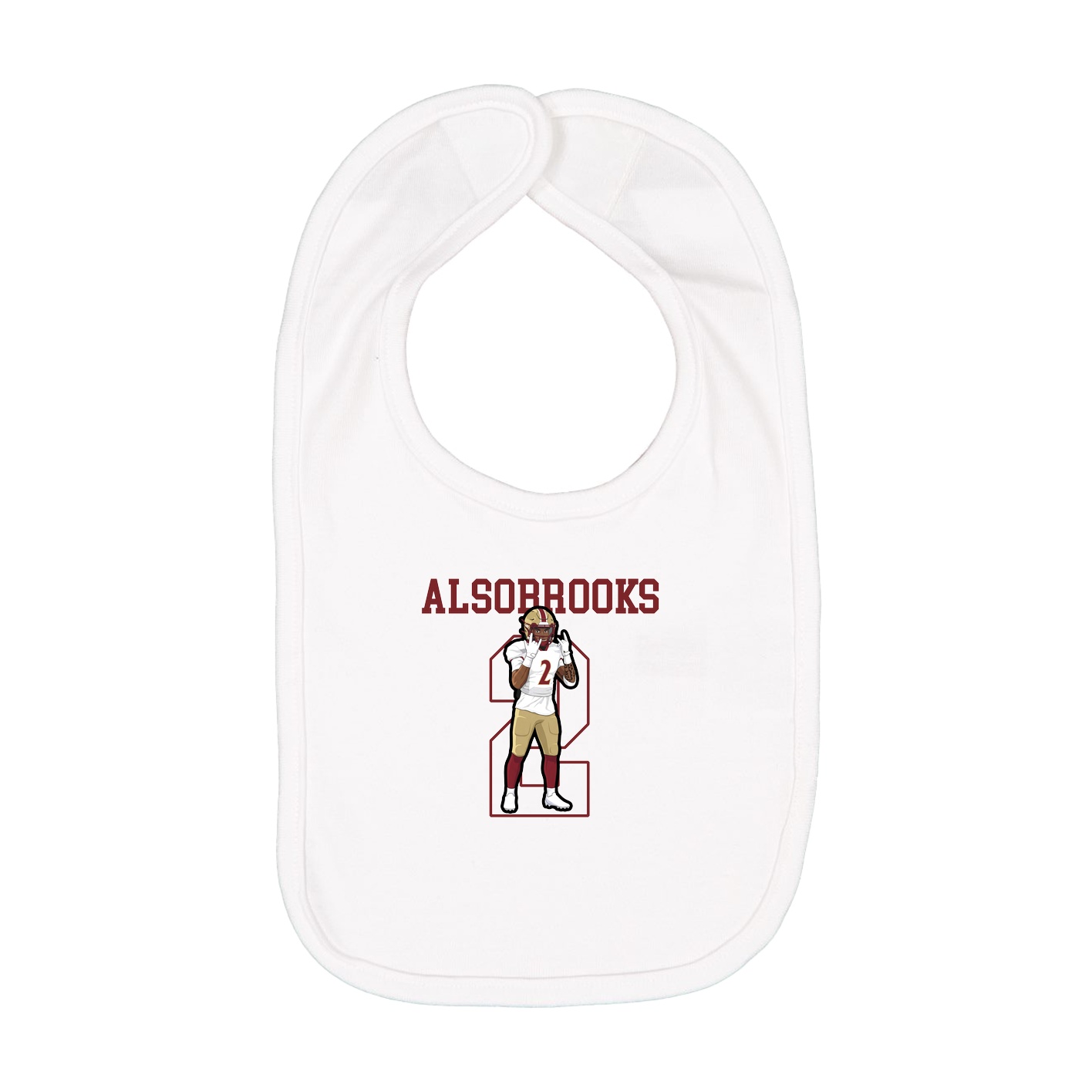 Infant Bib — Shirsey in White