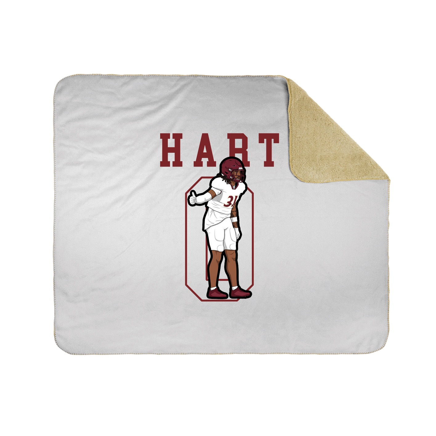 Throw Blanket — Shirsey in White