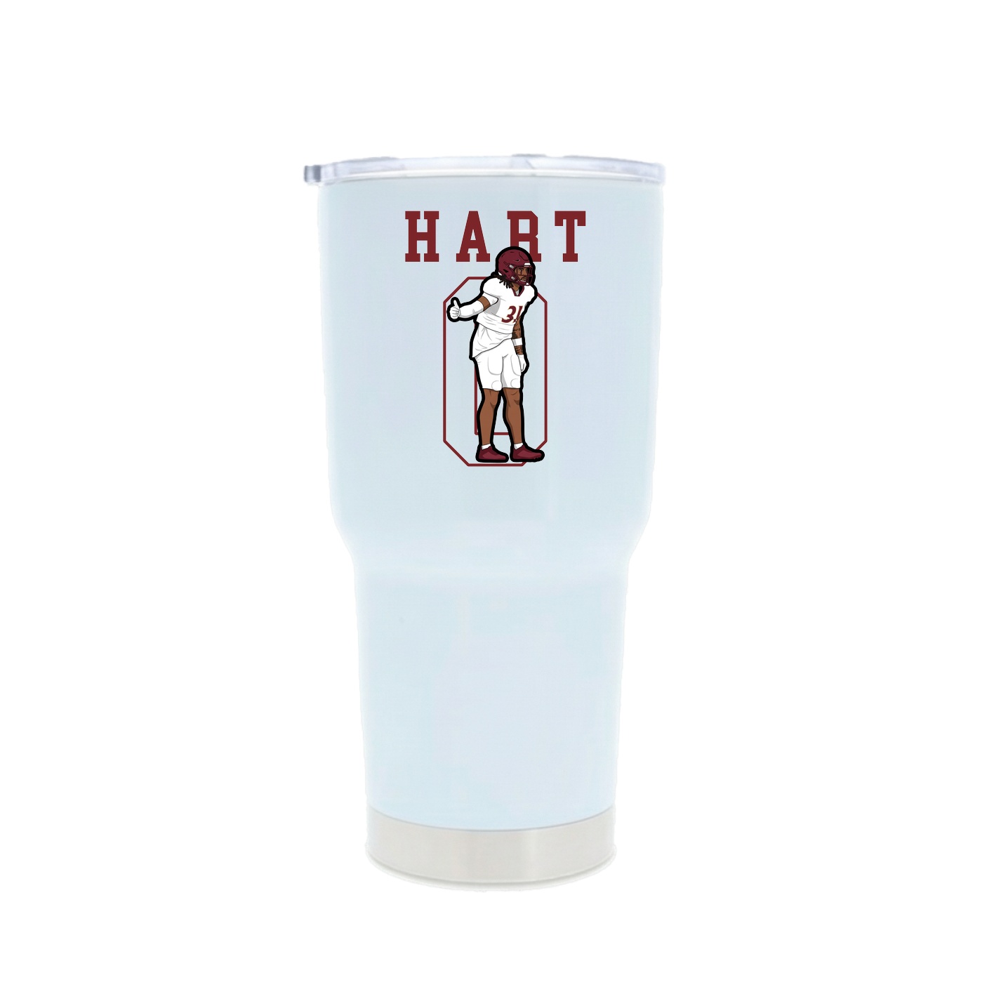 30oz Stainless Steel Tumbler — Shirsey in White