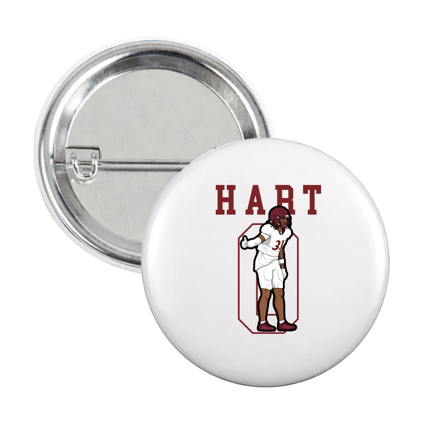 Game Day Button — Shirsey in White