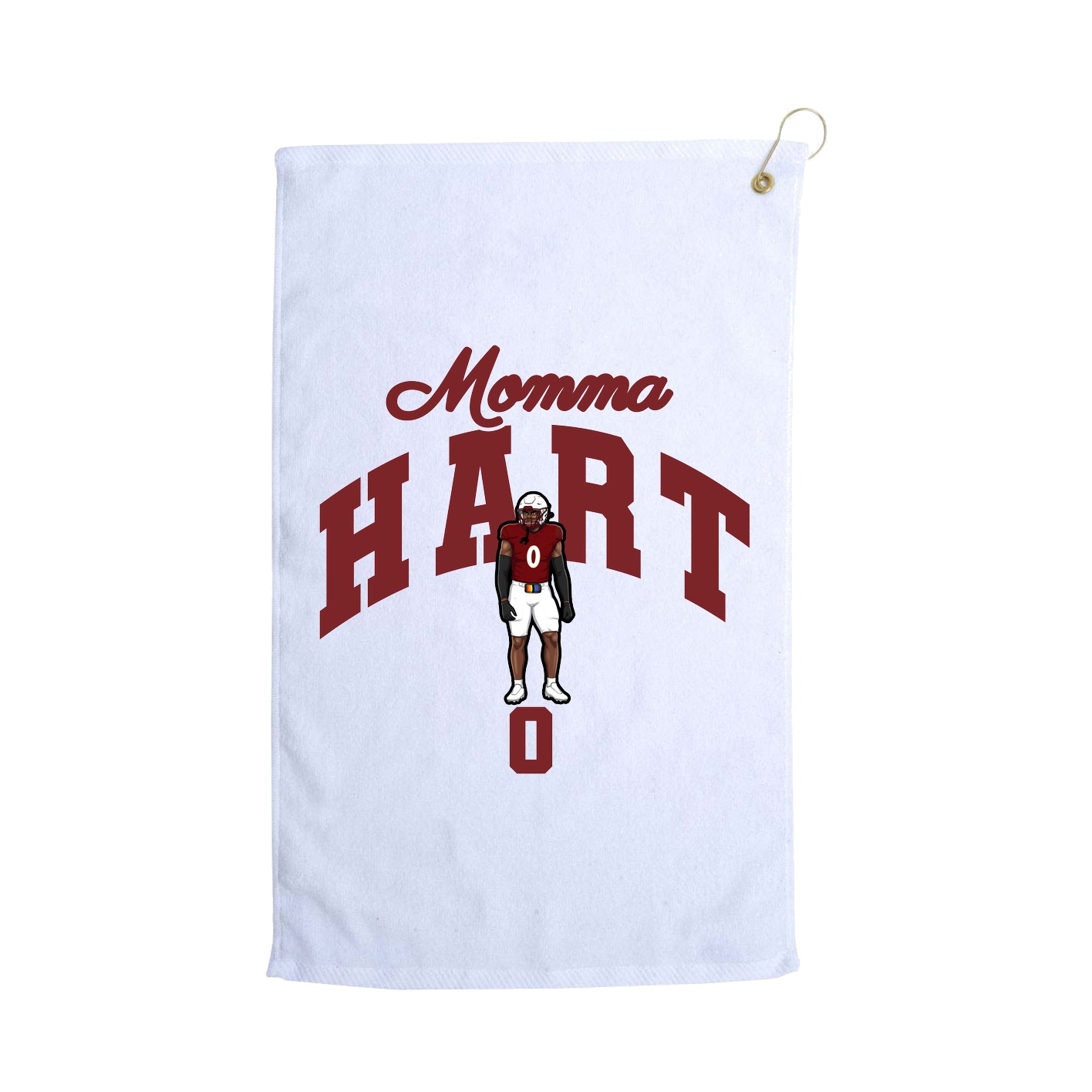 Golf Towel — Mothers Day Arch in White
