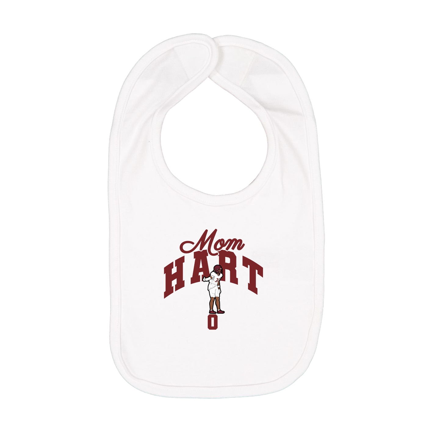 Infant Bib — Mothers Day Arch in White