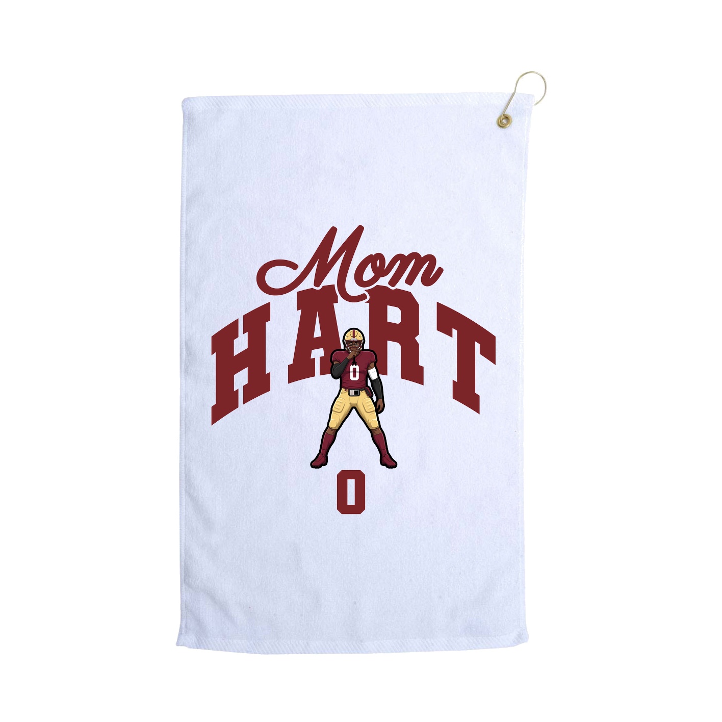 Golf Towel — Mothers Day Arch in White