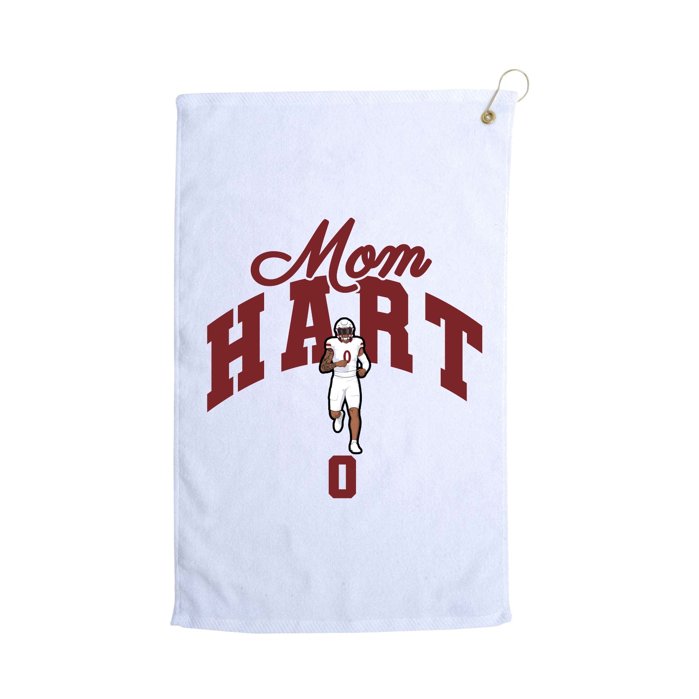 Golf Towel — Mothers Day Arch in White