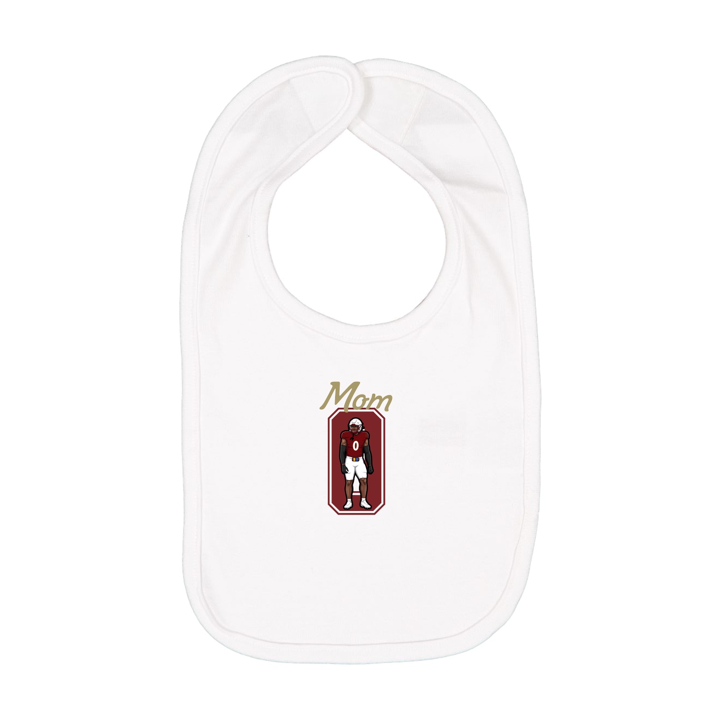 Infant Bib — Mothers Day Shirsey in White