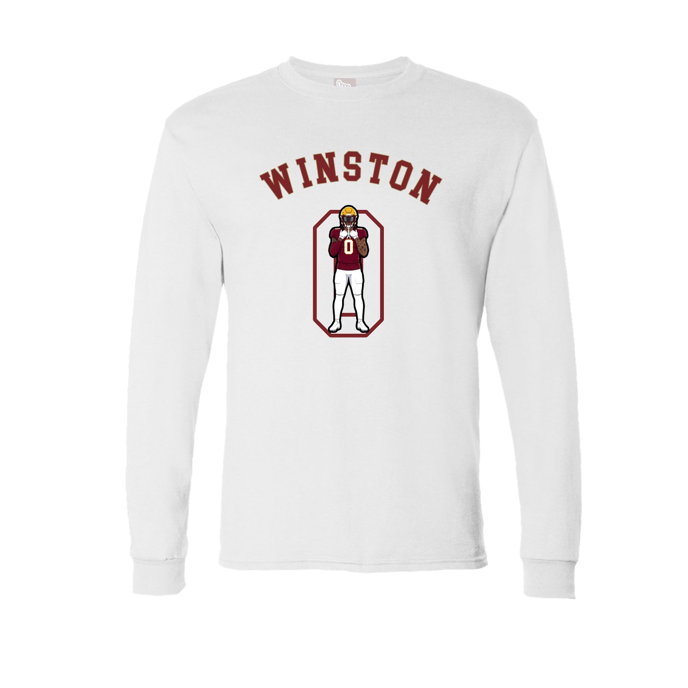 Long Sleeve Tee — Shirsey Arch in White