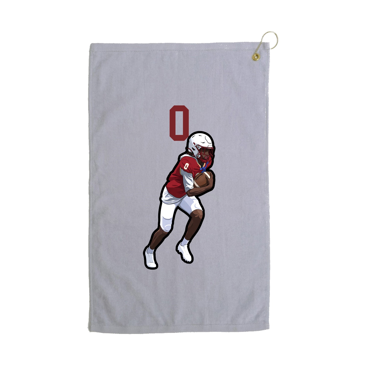 Golf Towel — Number Top in Grey