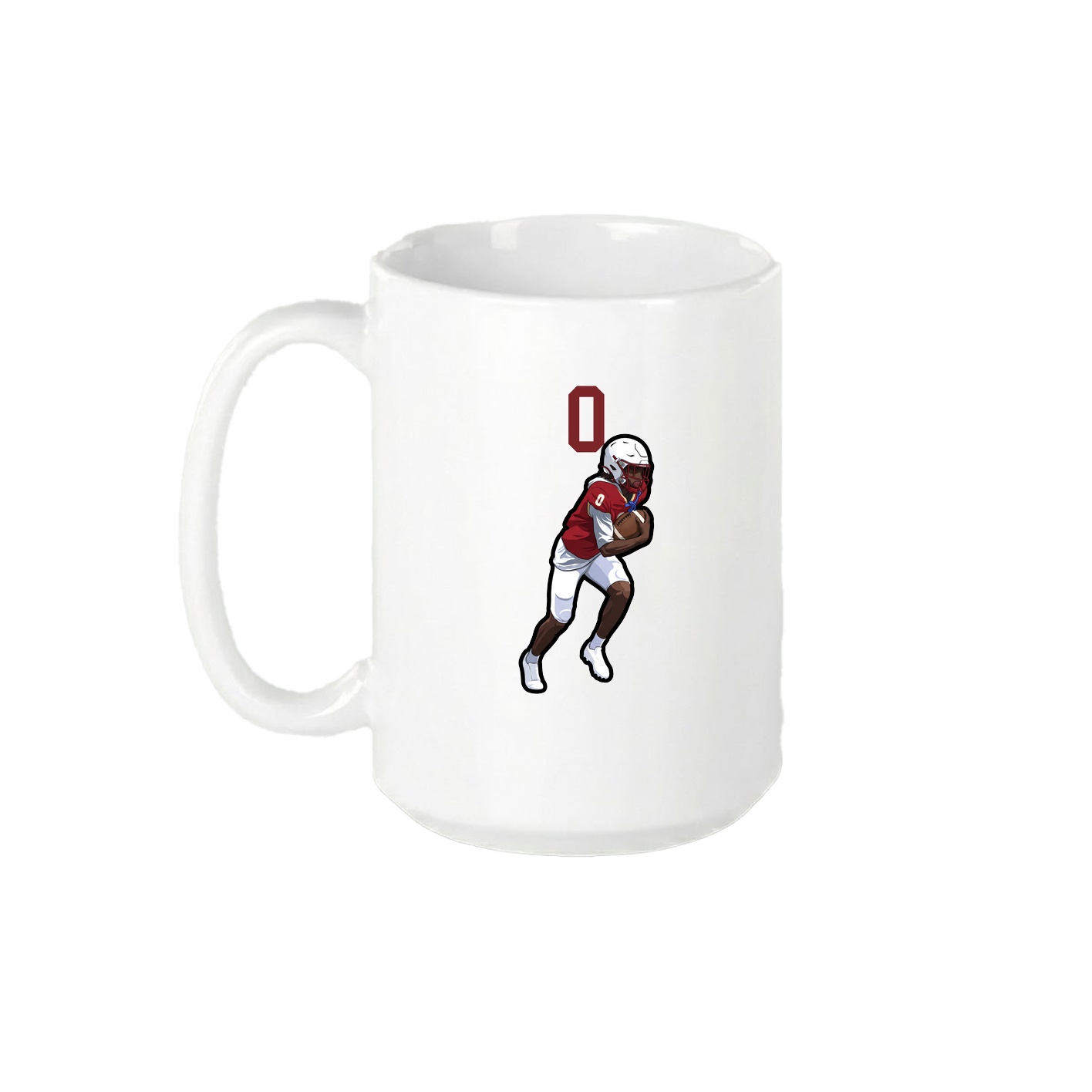 15oz Coffee Mug — Number Top in White