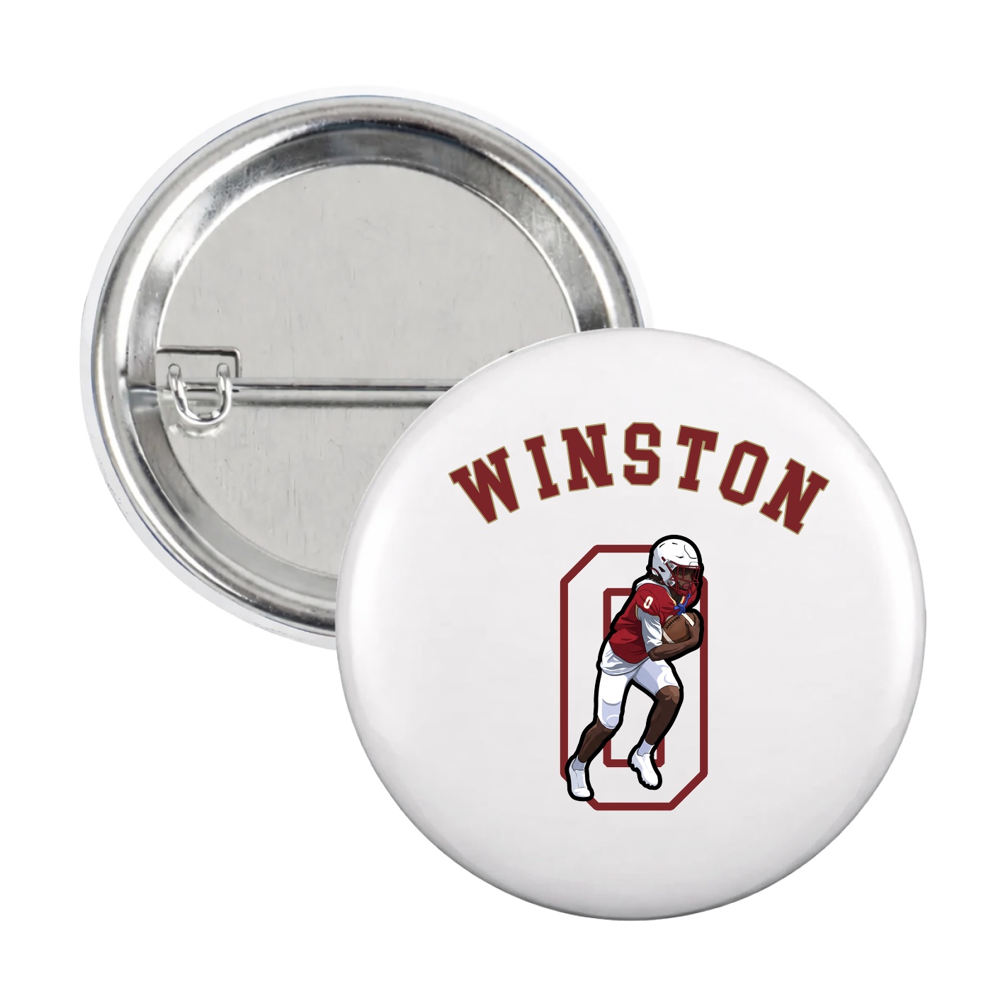 Game Day Button — Shirsey Arch in White
