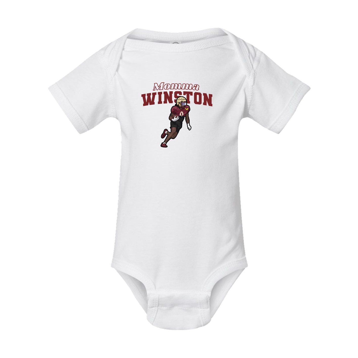 Baby Onesie — Mothers Day Block in White