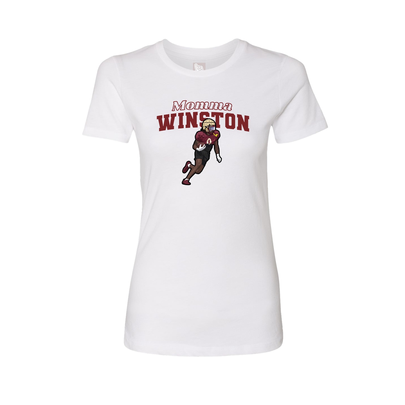 Womens Tee — Mothers Day Block in White