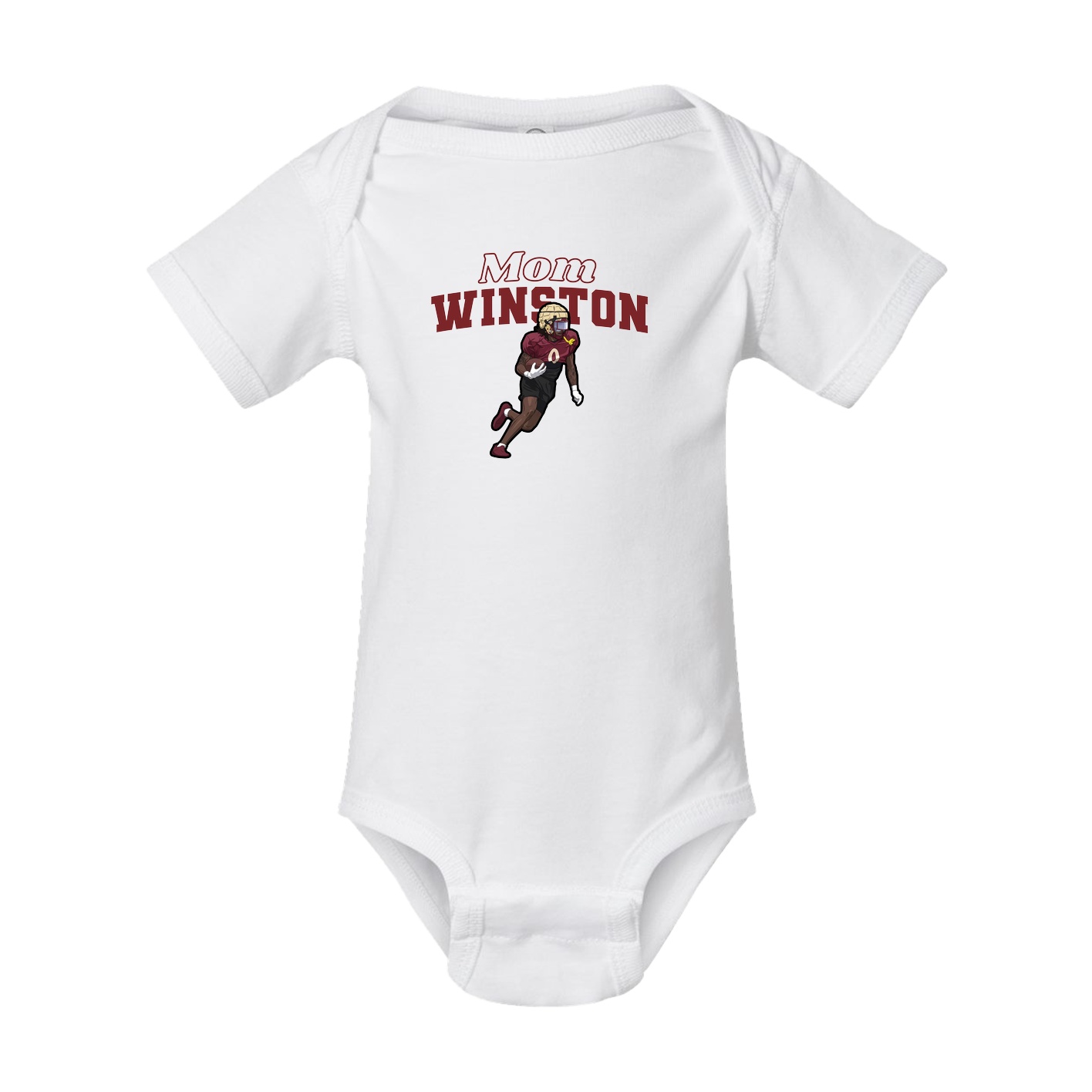 Baby Onesie — Mothers Day Block in White