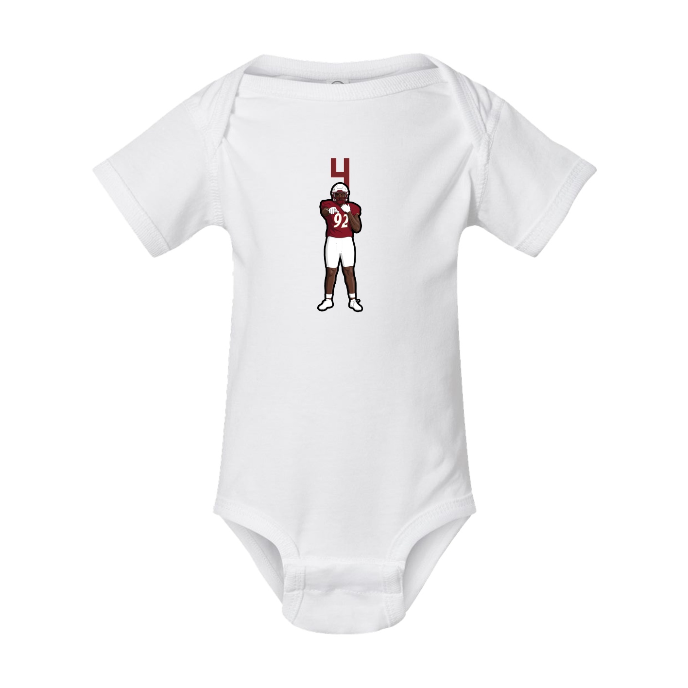 Baby Onesie — Number Top in White