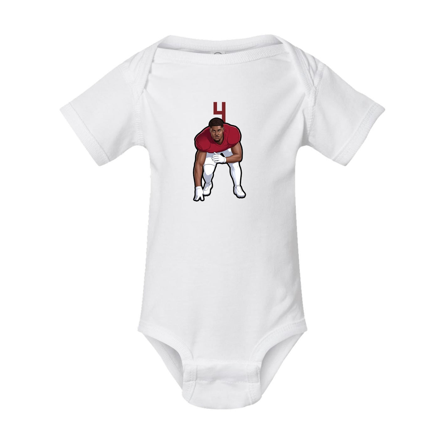 Baby Onesie — Number Top in White