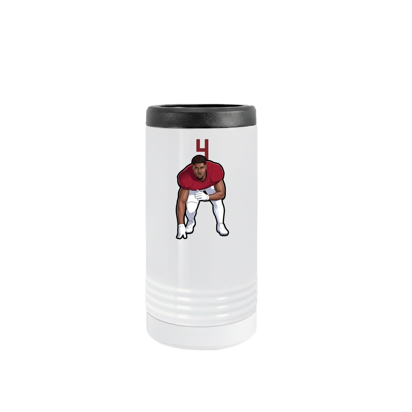 Slim Beverage Holder — Number Top in White