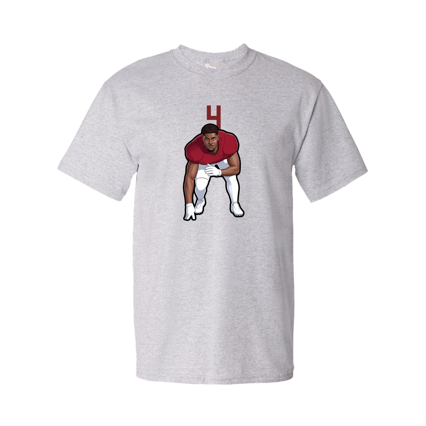 Tee — Number Top in Grey