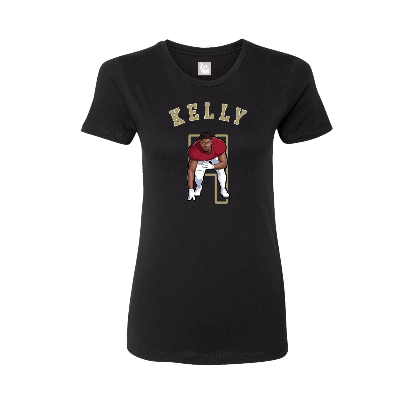 Fitted Women's Tee — Shirsey Arch in Black