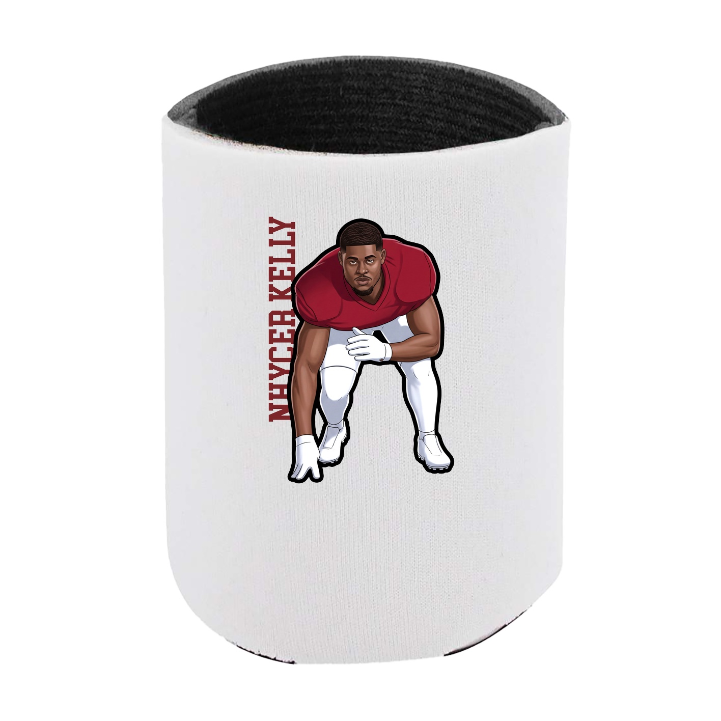 Can Holder — Name Vertical in White