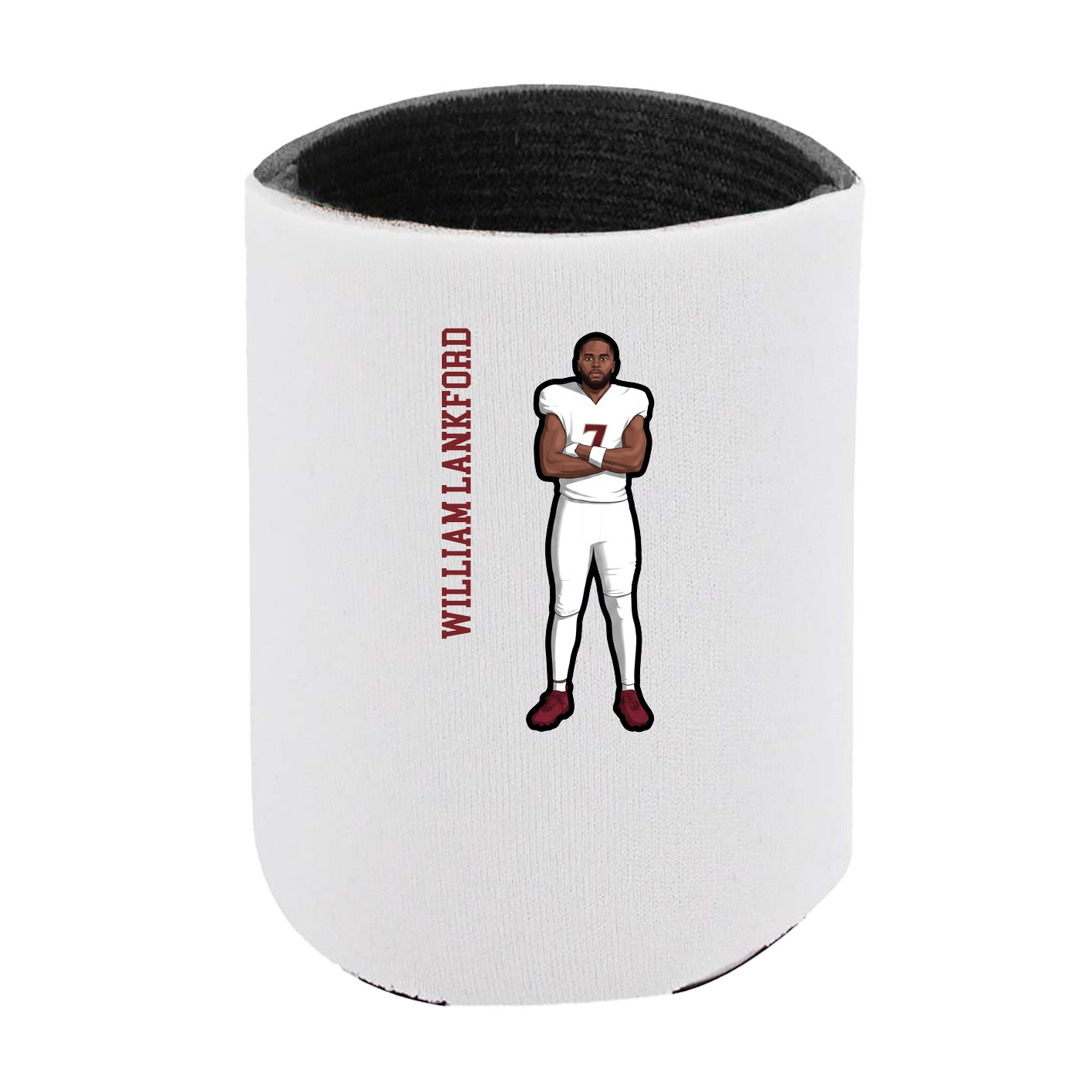 Can Holder — Name Vertical in White