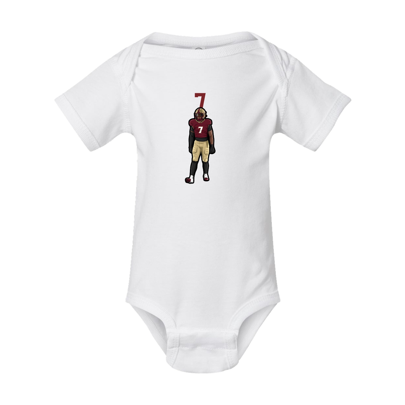 Baby Onesie — Number Top in White