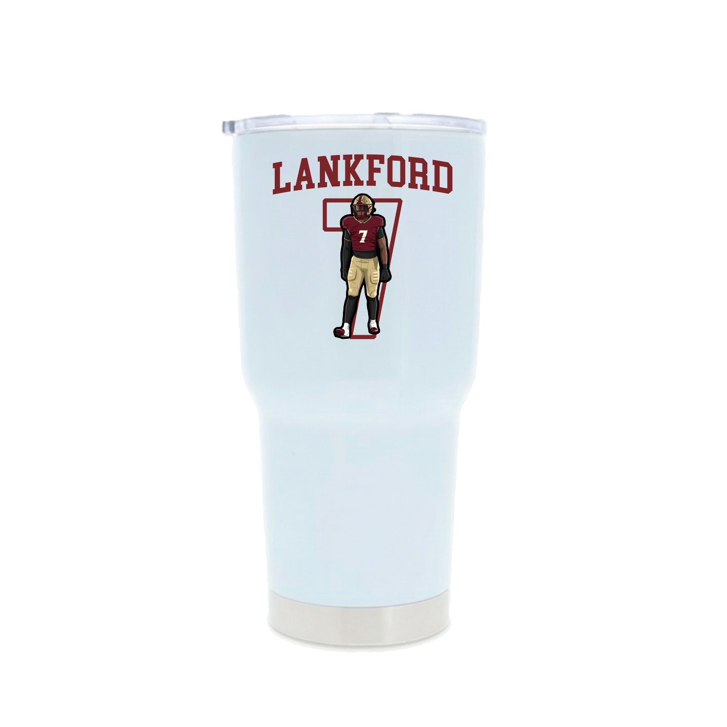 30oz Stainless Steel Tumbler — Shirsey in White