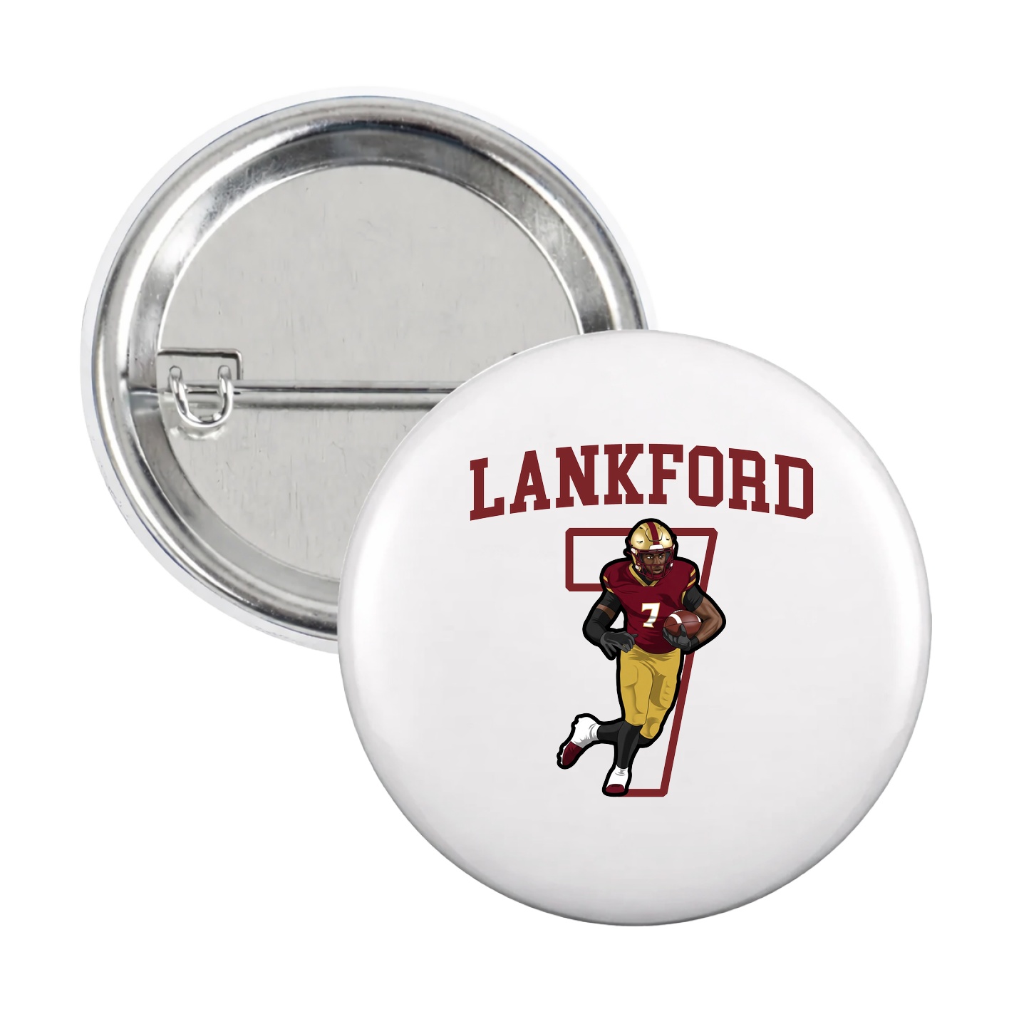 Game Day Button — Shirsey in White