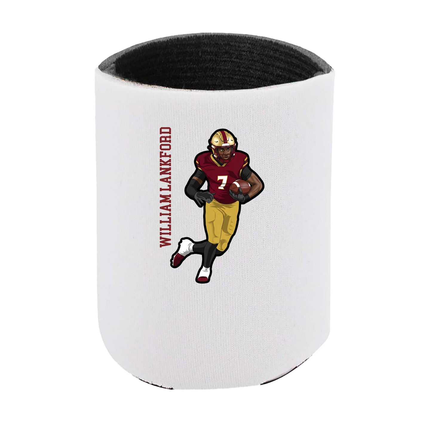 Can Holder — Name Vertical in White