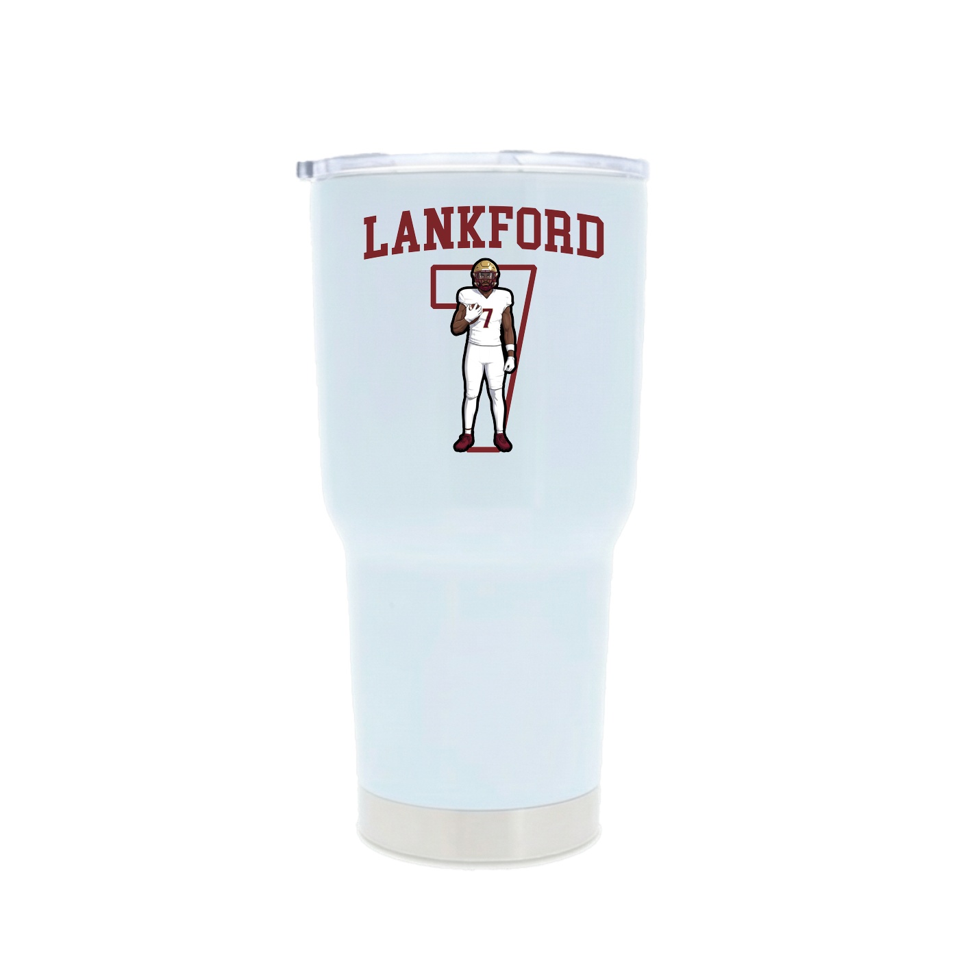 30oz Stainless Steel Tumbler — Shirsey in White