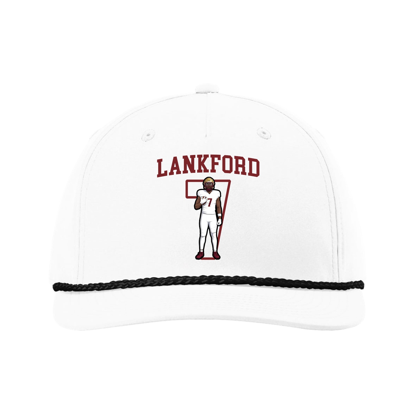 Five-Panel Classic Rope Cap — Shirsey in White