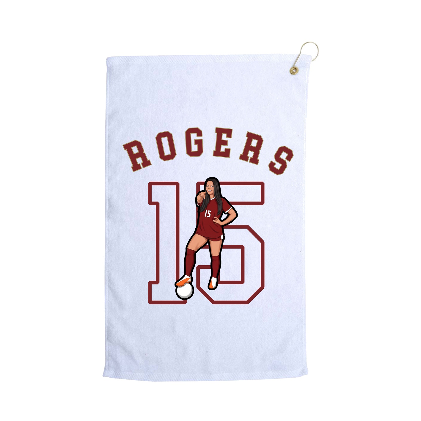 Golf Towel — Shirsey Arch in White